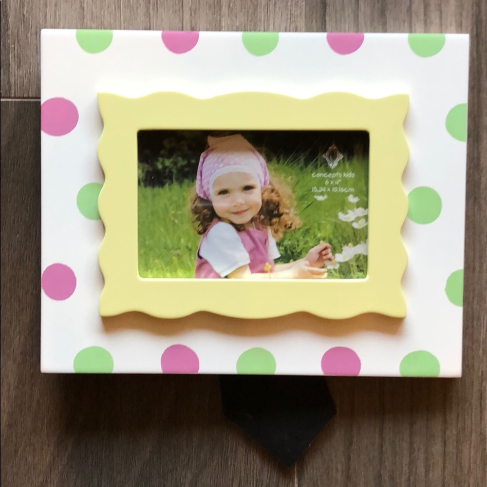Cute polka dot picture frame
